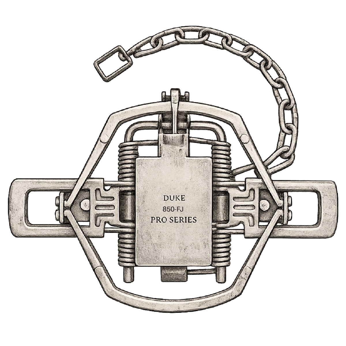 Duke Pro Series 850 FJ & OS Trap | Wolf & Beaver Foothold Trap 8.5”