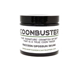 Coonbuster, our signature crawfish DP bait that is a true coon taker