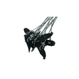 Staking system stakes and clamps neatly arranged for predator control gear