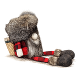 Signature Mountainman Fur Gnome | Handcrafted Rustic Cabin & Lodge Décor