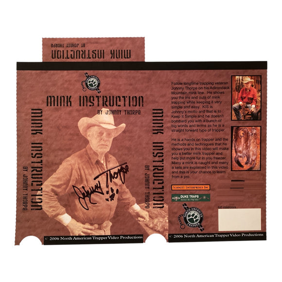 SIGNED Johnny Thorpe ORIGINAL Mink VHS Print
