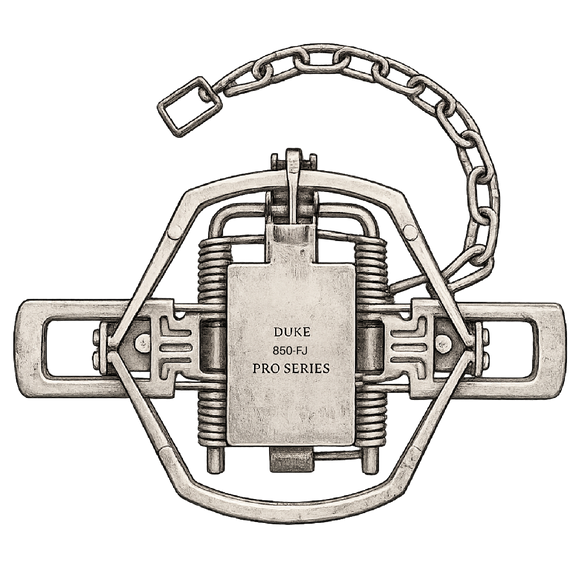 Duke Pro Series 850 FJ & OS Trap | Wolf & Beaver Foothold Trap 8.5”
